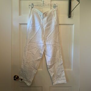 J. Jill White Linen Pants